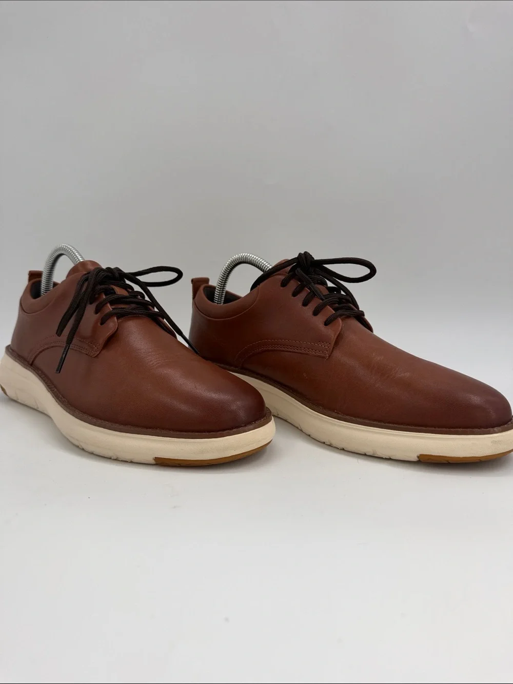 Cole Haan Men's Grand Remix Oxford Derby Dress Shoe British Tan-Ivory Mens 7.0